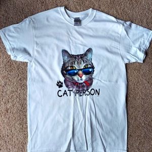 Funny Cat Person Unisex T Shirt